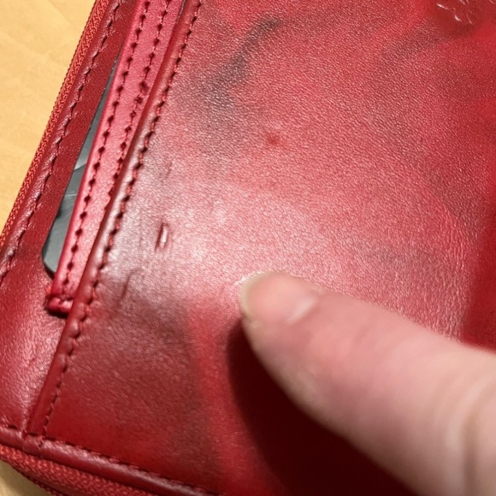 NWT Julia Buxton RFID Red Leather Wallet - Picture 6 of 15